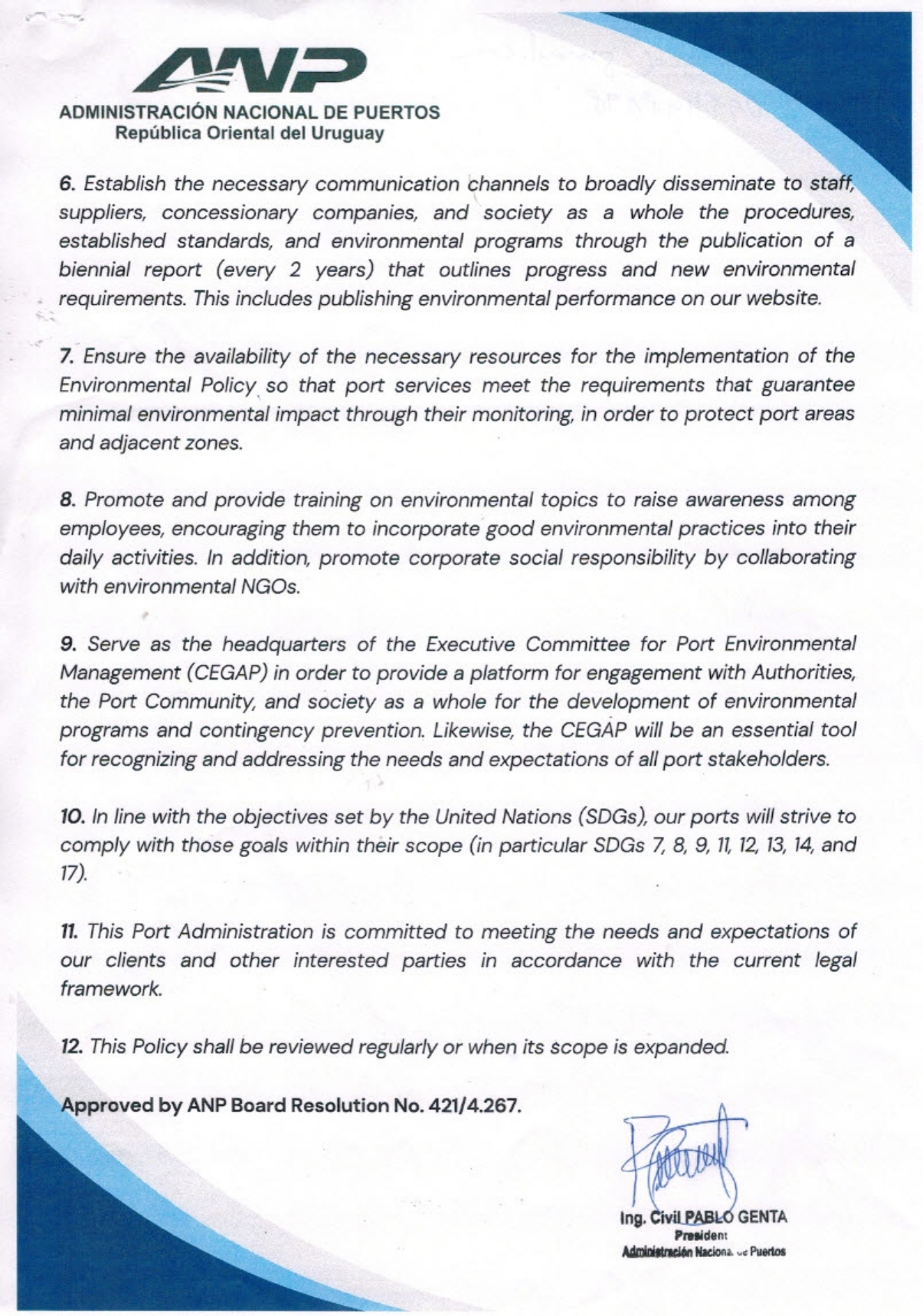 Environmental Policy ANP 2025