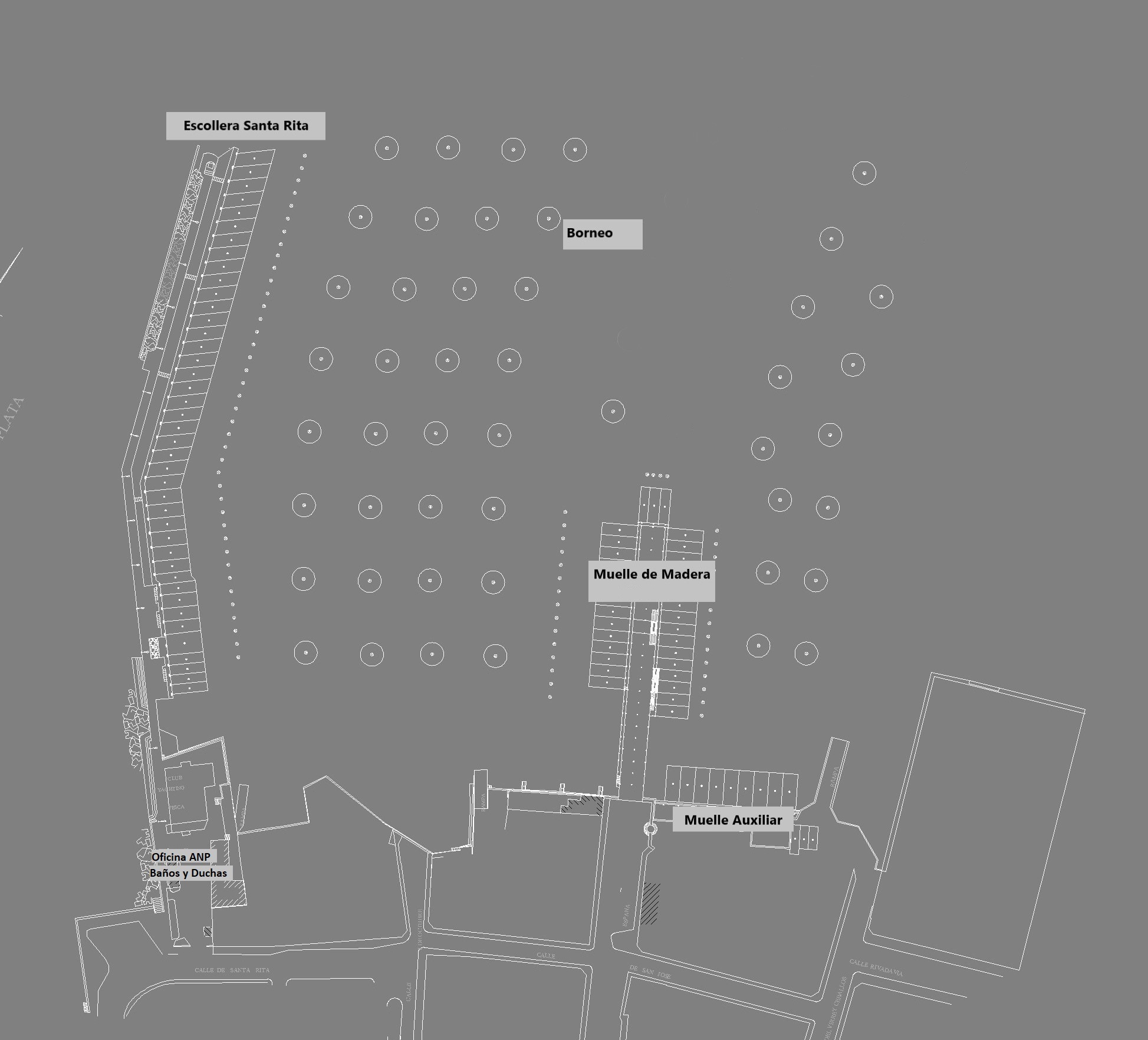 Plano del Puerto Deportivo de Colonia 2026