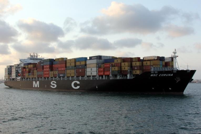 Desde el muelle: MSC CORUNA.