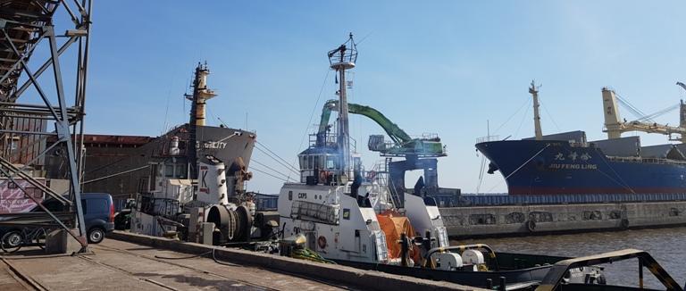 Puerto de Nueva Palmira: Operan dos buques simultáneamente.
