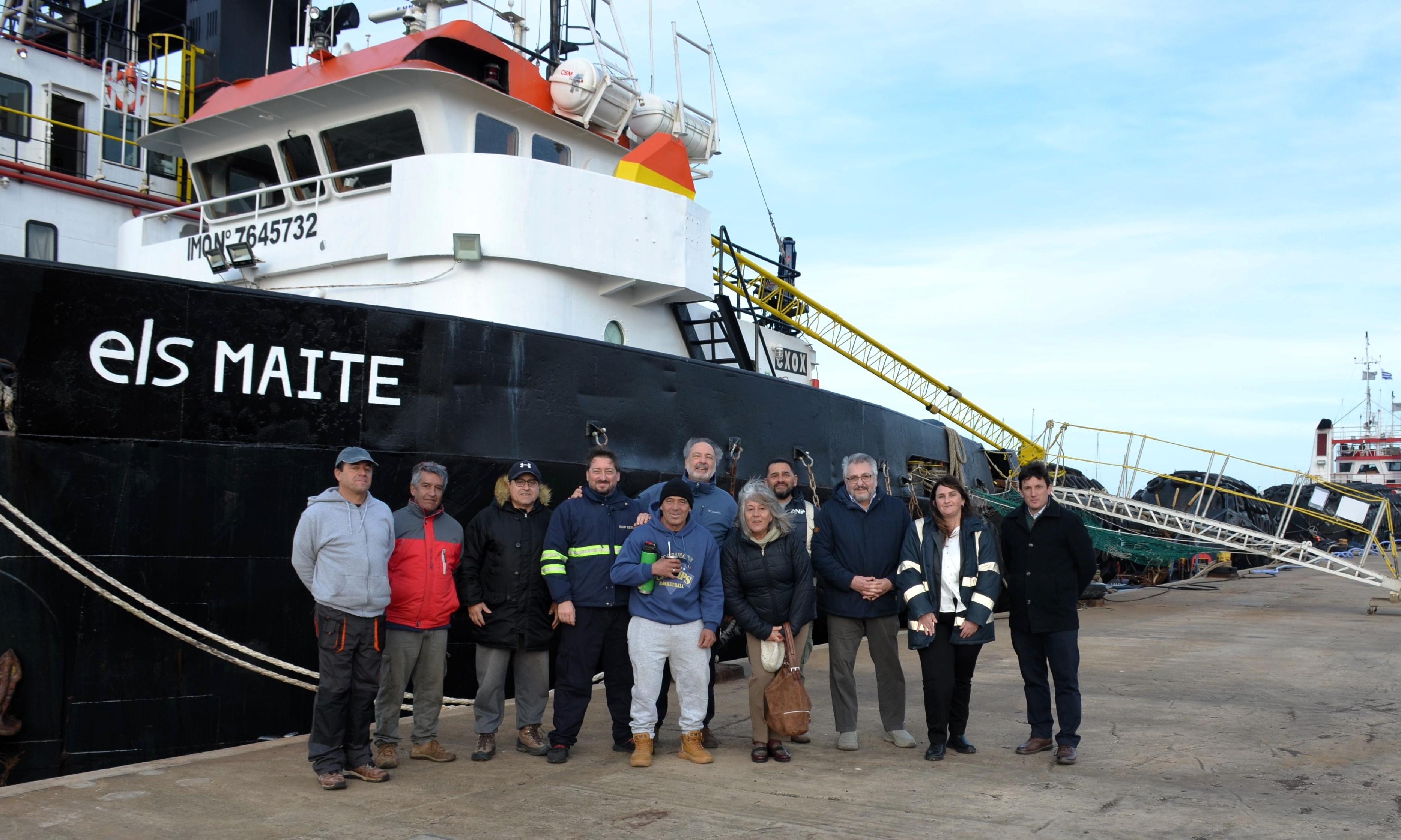 Visita de Pablo Genta a puerto de La Paloma